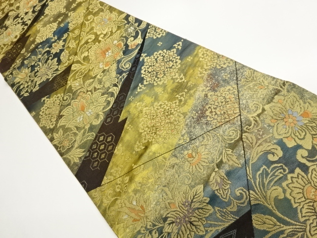 JAPANESE FUKURO OBI / WOVEN CLASSICAL PATTERN / BY HATTORI ORIMONO